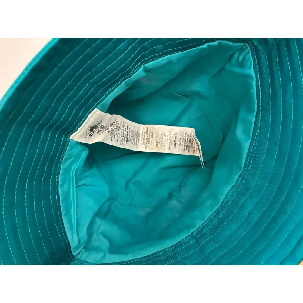 Disney Parks Bucket Hat Floral Moana Teal‎ One Size Adult Reversible NWT
